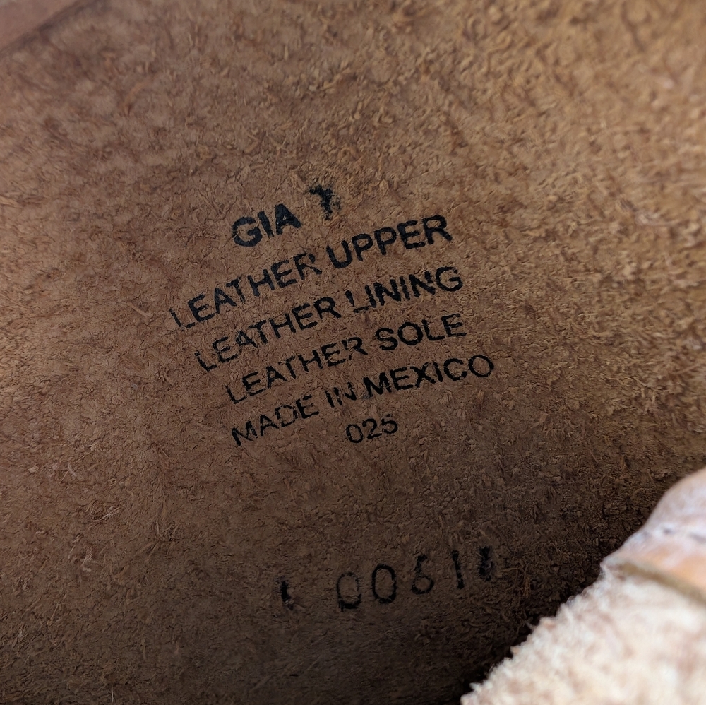 Freebird by Steven 'GIA' Mid Calf Boots TAN/CAMEL size 7 - Picture 11 of 11